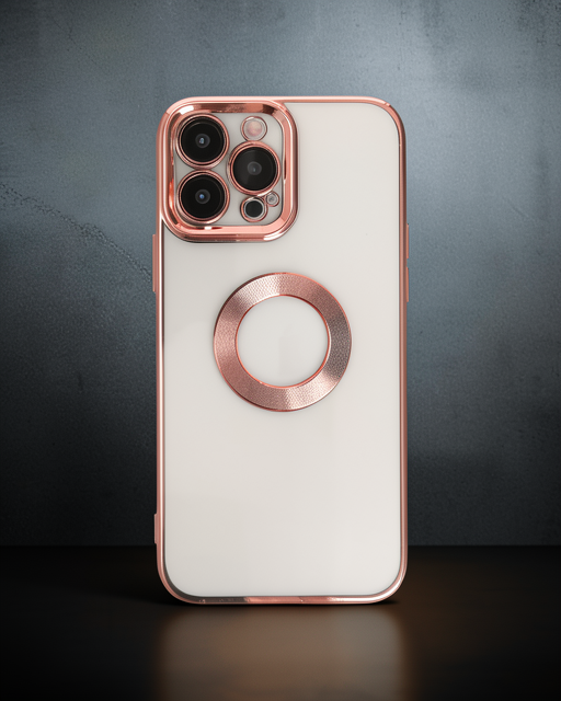 Apple İphone 14 Pro Max Kılıf Slot Silikon - Rose Gold