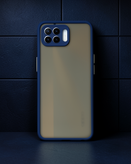 Oppo Reno 4 Lite Kılıf Montreal Silikon Kapak - Lacivert