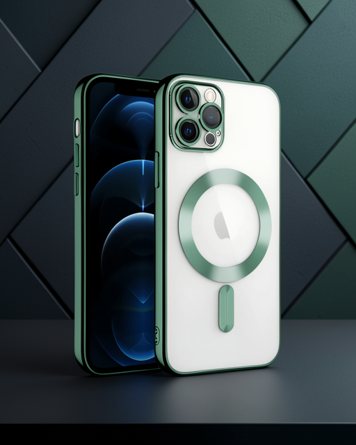 Apple İphone 13 Pro Kılıf Kross Magneticsafe Kapak - Koyu Yeşil