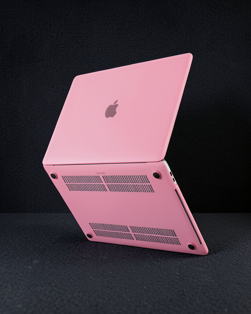 Apple Macbook Pro 13 2020 Macbook Buzlu Kapak - Pembe