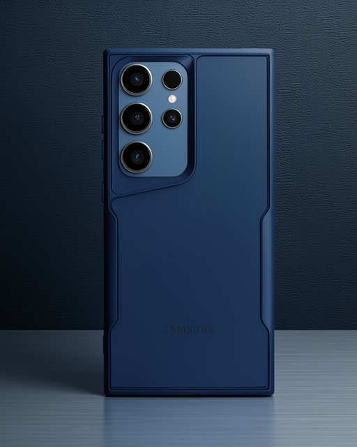 Samsung Galaxy S25 Ultra Kılıf Boyi Silikon Kapak - Lacivert