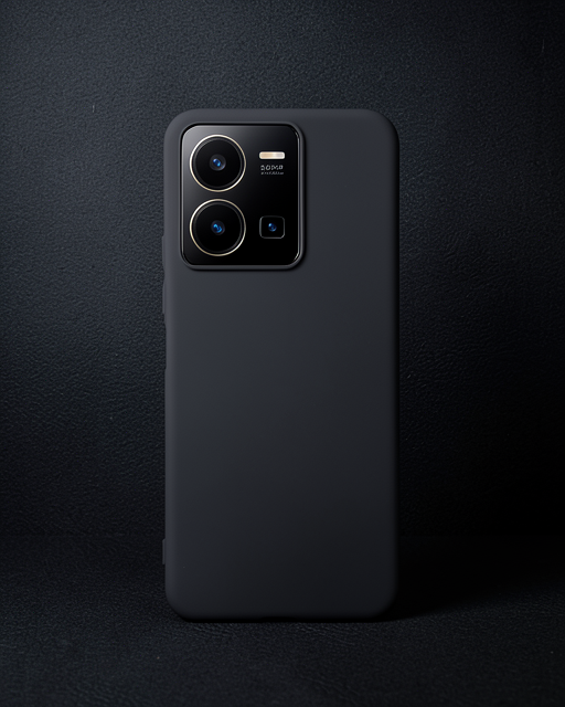 Vivo Y35 Kılıf First Silikon - Siyah