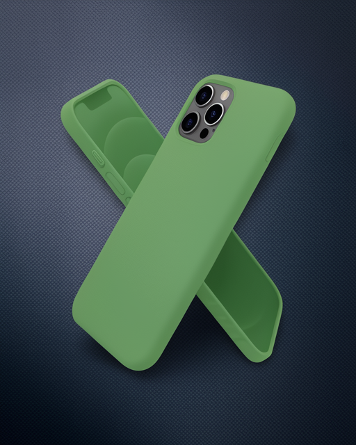 Apple İphone 12 Pro Max Kılıf First Silikon - Yeşil
