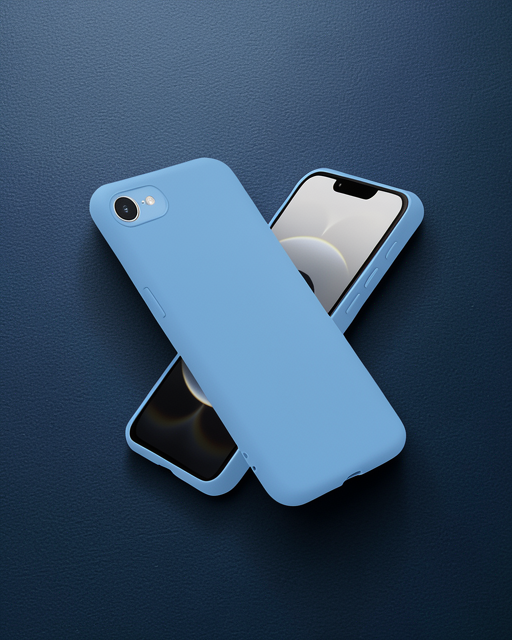 Apple İphone 16e Kılıf Nano İçi Kadife Silikon - Mavi