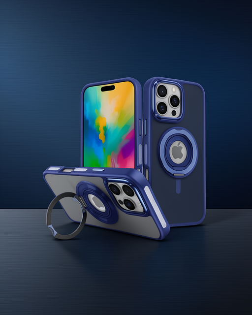 Joko Apple İphone 16 Pro Banza Magsafe Standlı Kapak - Lacivert