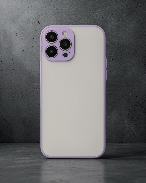 Apple İphone 15 Pro Max Kılıf Montreal Silikon Kapak - Mor