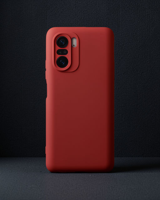 Xiaomi Poco F3 Kılıf First Silikon - Kırmızı