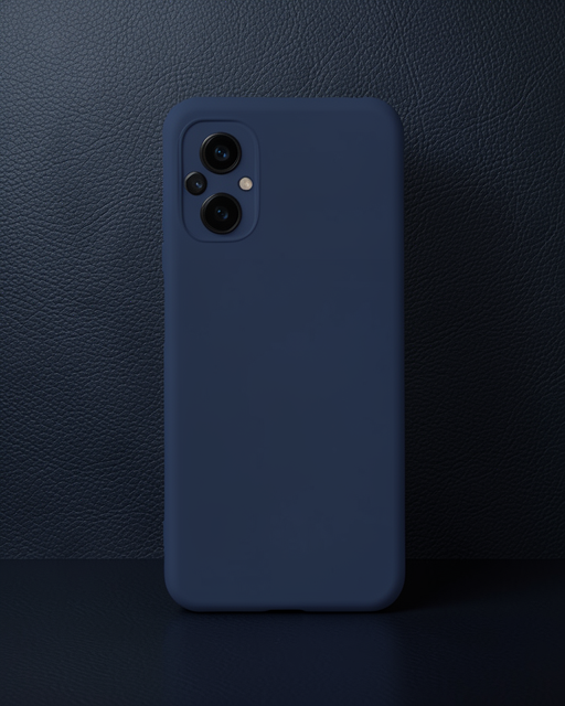 Xiaomi Poco M5 Kılıf Nano İçi Kadife Silikon - Lacivert