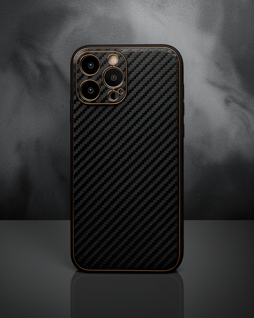 Apple İphone 13 Pro Max Kılıf Coco Karbon Silikon - Siyah
