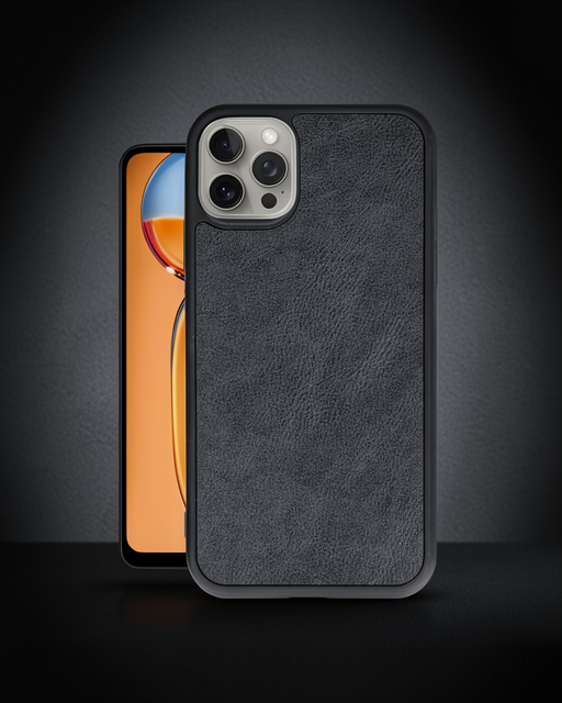 Apple İphone 15 Pro Max Kılıf Aras Deri Kapak - Siyah