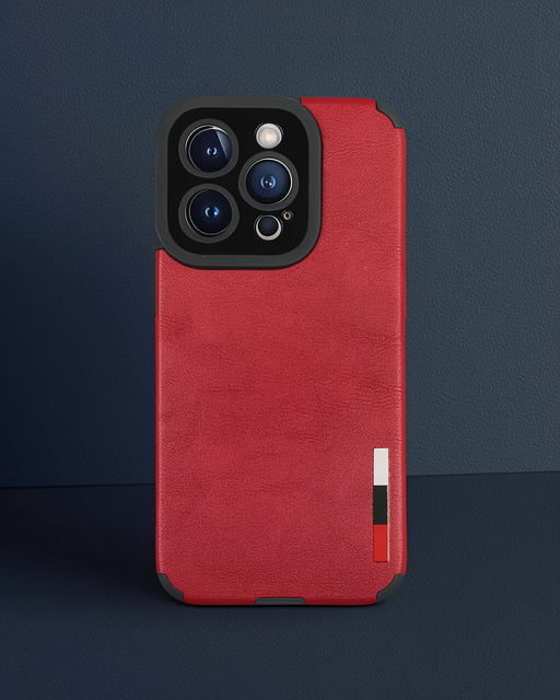 Apple İphone 14 Pro Max Kılıf Loop Deri Silikon - Kırmızı