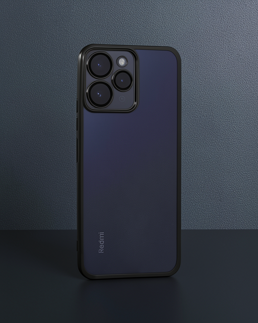 Xiaomi Redmi 12 Kılıf Razer Lensli Silikon - Siyah