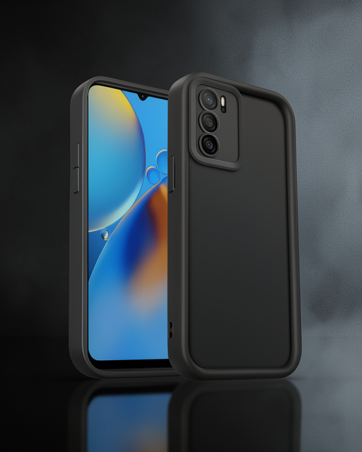Oppo A16 Kılıf Viera Silikon - Siyah