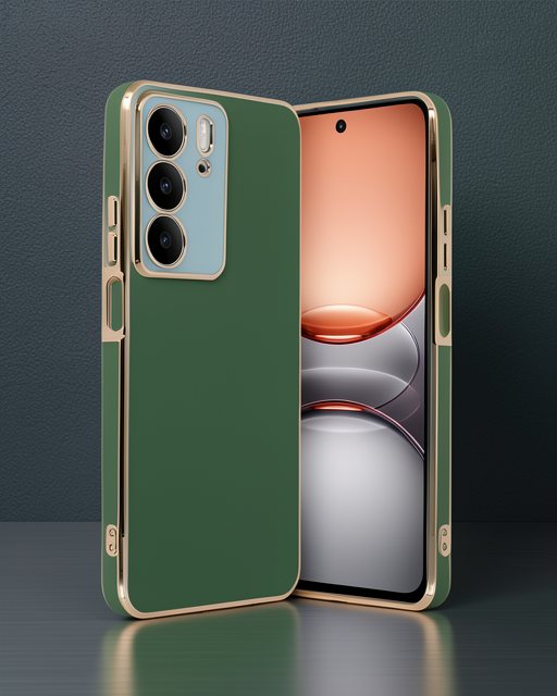Realme C75 4g Kılıf Volet Silikon - Açık Yeşil