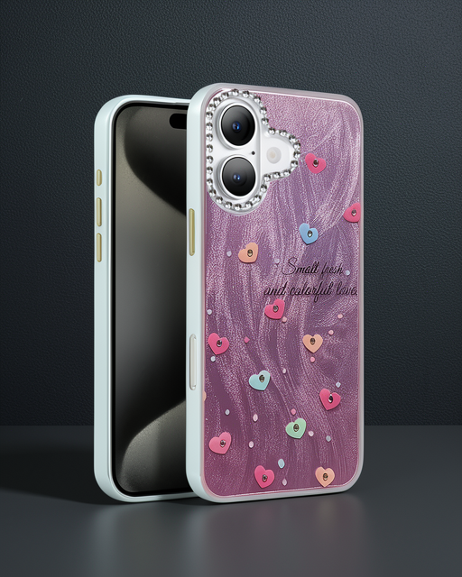 Apple İphone 16 Plus Kılıf Blade Aynalı Desenli Kapak - Desen 8