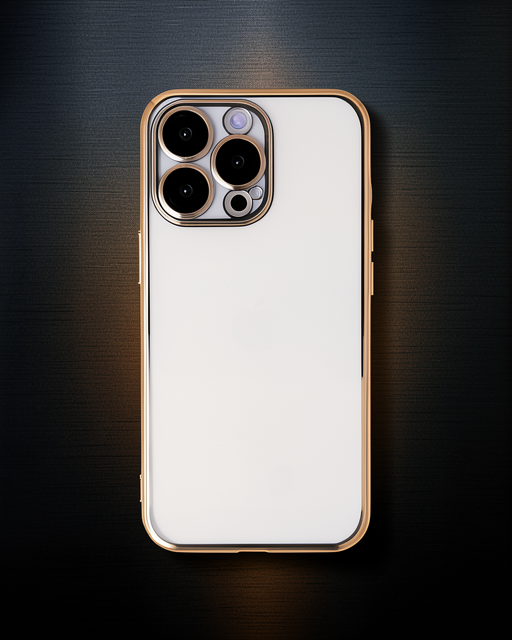 Apple İphone 13 Pro Kılıf Razer Lensli Silikon - Gold