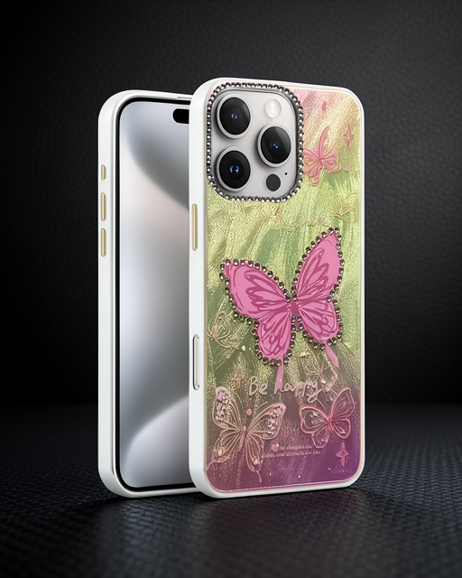 Apple İphone 16 Pro Kılıf Blade Aynalı Desenli Kapak - Desen 5