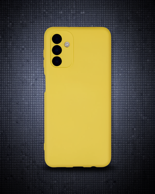 Samsung Galaxy A04s Kılıf Nano İçi Kadife Silikon - Sarı