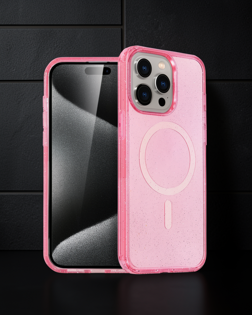 Apple İphone 15 Pro Max Kılıf Magsafe Kapak - Pembe
