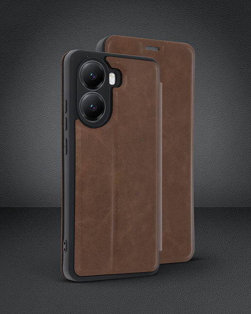 Xiaomi Poco X7 Pro Kılıf Flip Cover - Taba