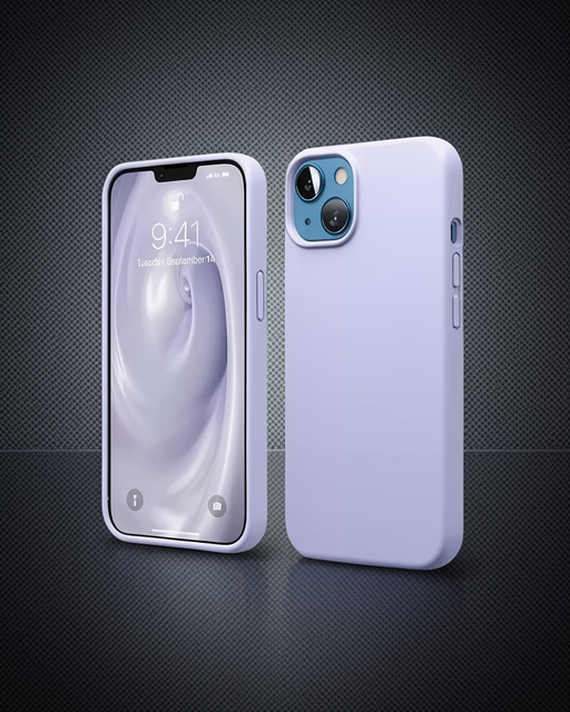 Apple İphone 14 Kılıf First Silikon - Lila