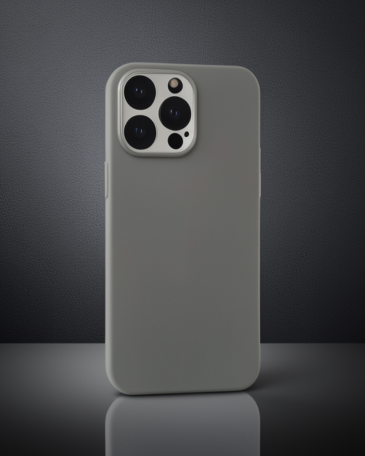 Apple İphone 15 Pro Max Kılıf Puma Silikon - Titan Gri