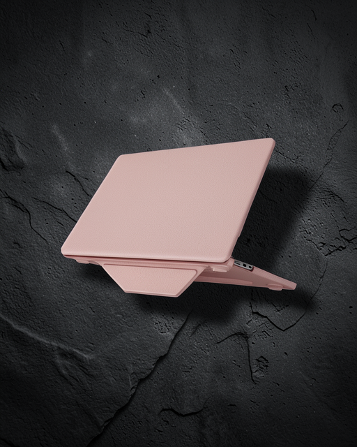 Apple Macbook Air 15 2024 Macbook Deri Kapak - Pembe