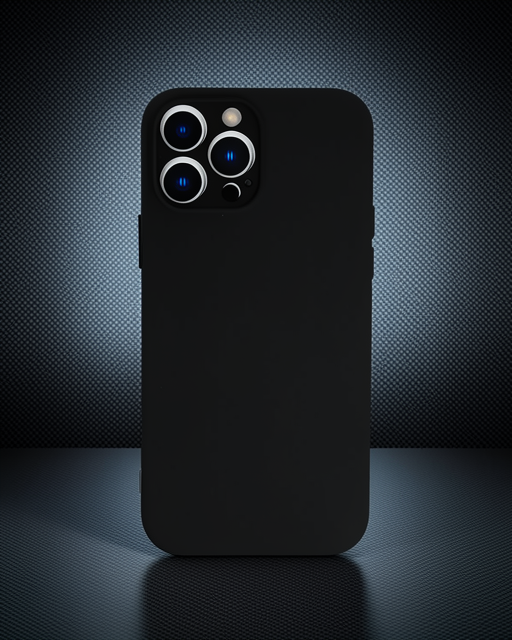 Apple İphone 13 Pro Kılıf Nano İçi Kadife Silikon - Siyah