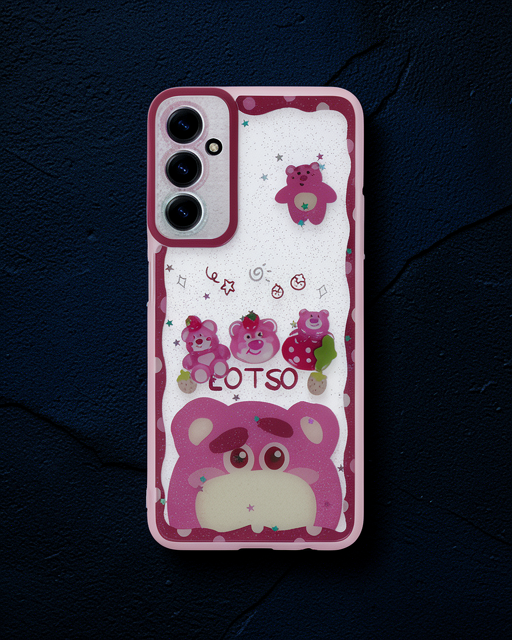 Samsung Galaxy A15 4g Kılıf Sweet Desenli Silikon Kapak - Pembe