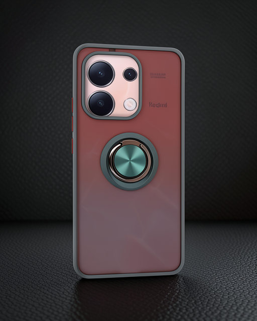 Xiaomi Redmi Note 13 4g Kılıf Montreal Yüzüklü Silikon Kapak - Yeşil