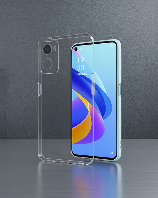 Oppo A96 Kılıf Lüx Şeffaf Silikon