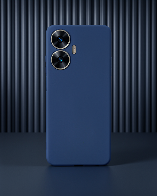 Realme C55 Kılıf First Silikon - Lacivert