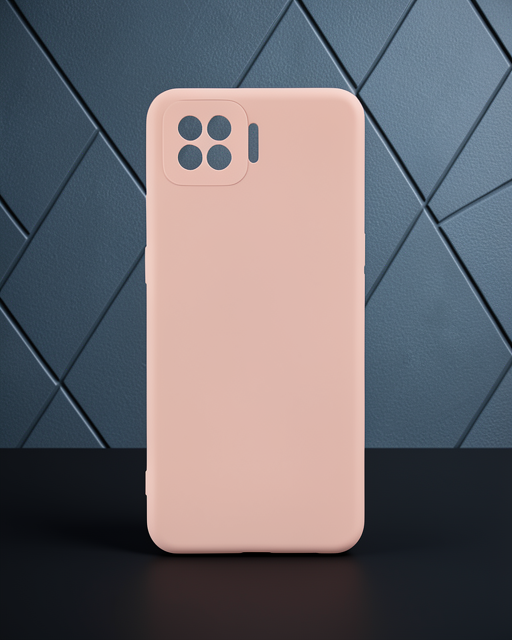 Oppo A73 Kılıf Nano İçi Kadife Silikon - Pudra