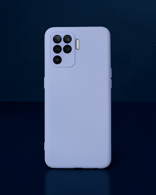 Oppo Reno 5 Lite Kılıf Nano İçi Kadife Silikon - Lila