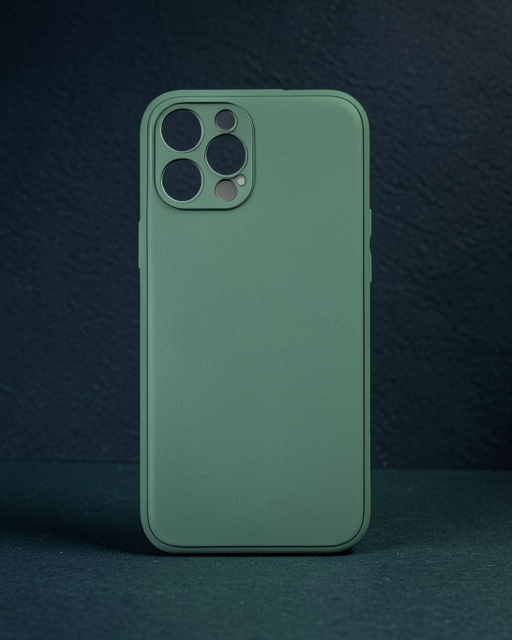 Apple İphone 12 Pro Kılıf Coco Deri Silikon Kapak - Açık Yeşil