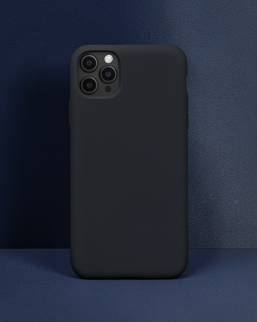 Apple İphone 11 Pro Max Kılıf Nano İçi Kadife Silikon - Siyah