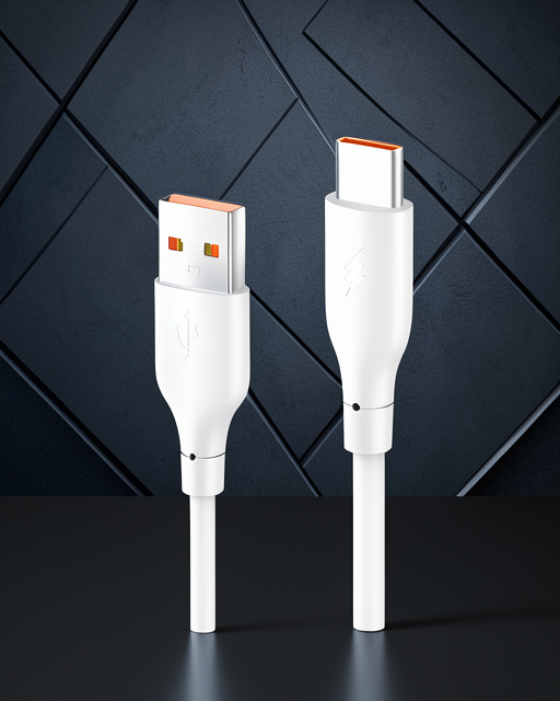 Dc65 Usb To Type-c 1m 3.0a Hızlı Şarj Kablo - Beyaz