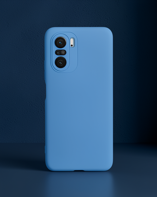Xiaomi Poco F3 Kılıf Nano İçi Kadife Silikon - Mavi