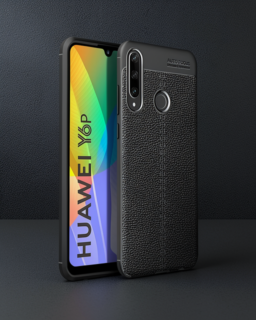 Huawei Y6p Kılıf Auto Focus Kapak - Siyah