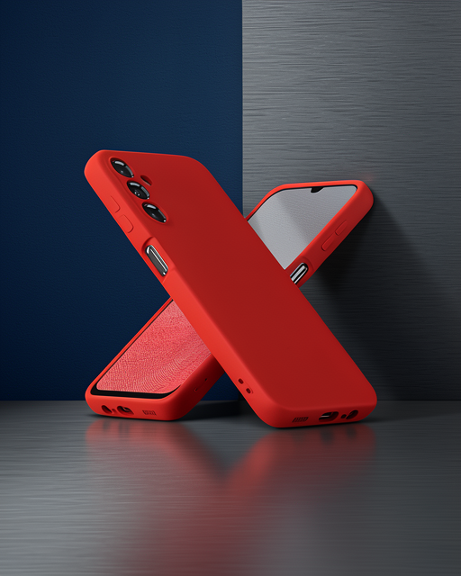Samsung Galaxy A34 5g Kılıf First Silikon - Kırmızı