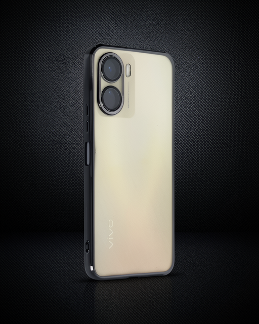 Vivo Y16 Kılıf Razer Lensli Silikon - Siyah