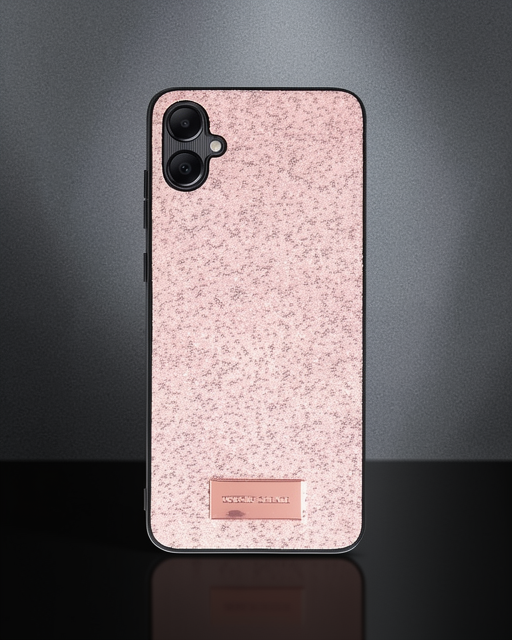 Onegif Samsung Galaxy A05 Bright Simli Kapak - Pembe