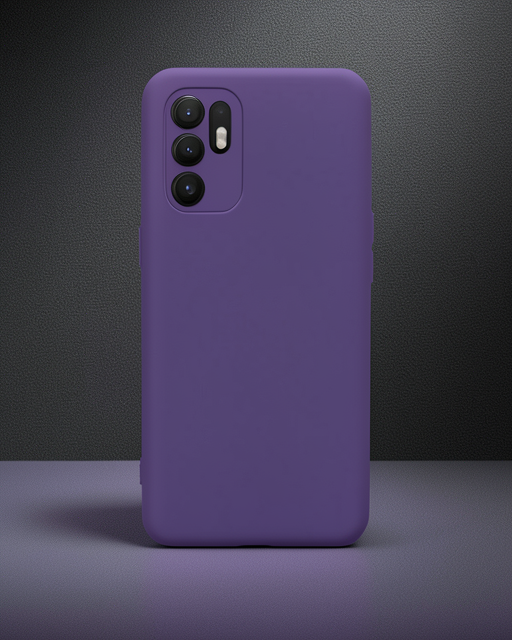 Oppo Reno 6 Kılıf Nano İçi Kadife Silikon - Mor