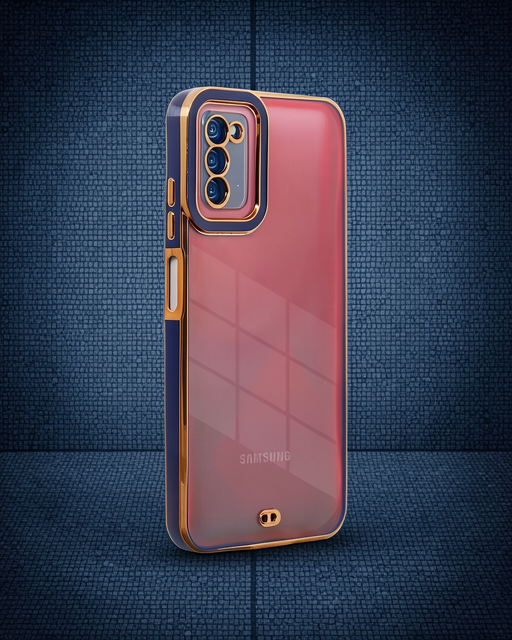 Samsung Galaxy A03s Kılıf Liva Lens Silikon - Mavi