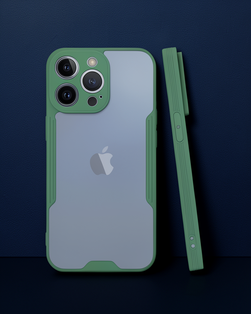 Apple İphone 14 Pro Kılıf Platin Silikon - Yeşil