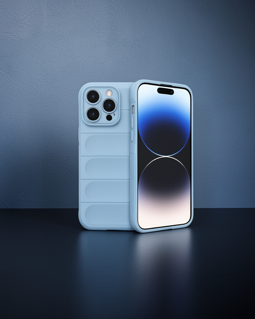 Apple İphone 15 Pro Max Kılıf Optimum Silikon - Sky Blue