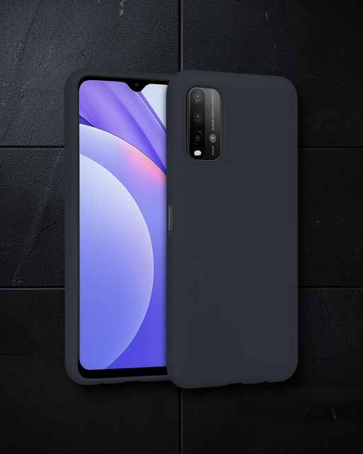 Xiaomi Redmi 9t Kılıf Nano İçi Kadife Silikon - Siyah