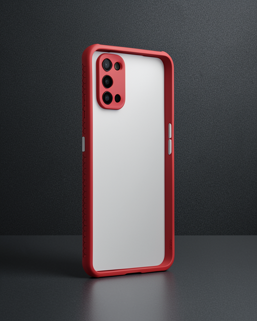 Realme 7 Pro Kılıf Miami Şeffaf Silikon - Fuşya
