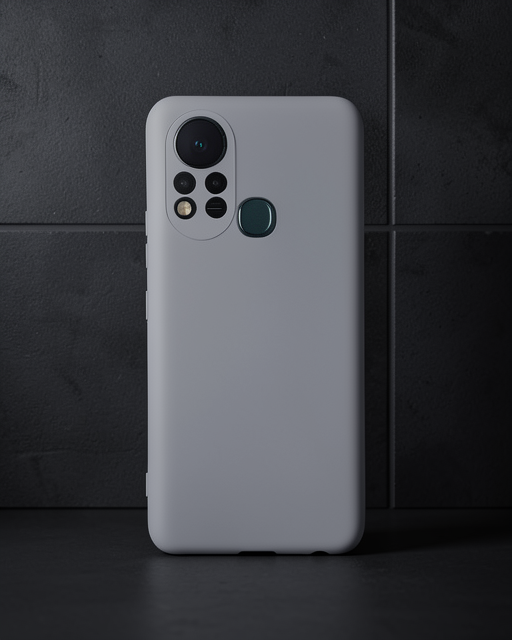 İnfinix Hot 11s Kılıf Nano İçi Kadife Silikon - Gri