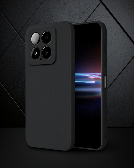 Xiaomi Mi 14t Pro Kılıf Nano İçi Kadife Silikon - Siyah